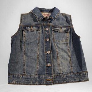 Mossimo Supply Co. Distressed Denim Vest Size M